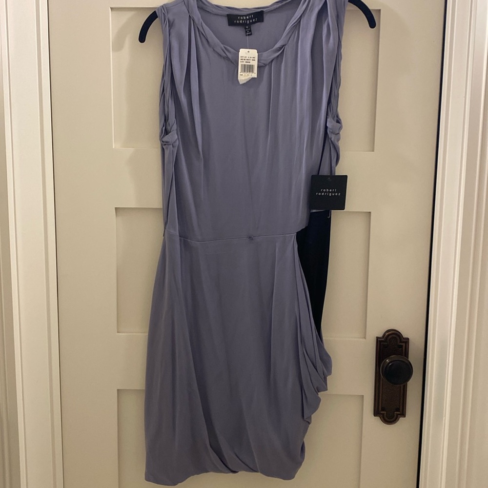NWT Robert Rodriguez purple dress with black insert